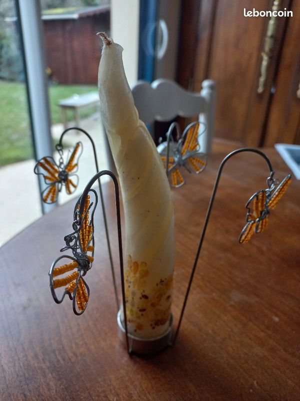 Porte bougie avec papillons (image 10)