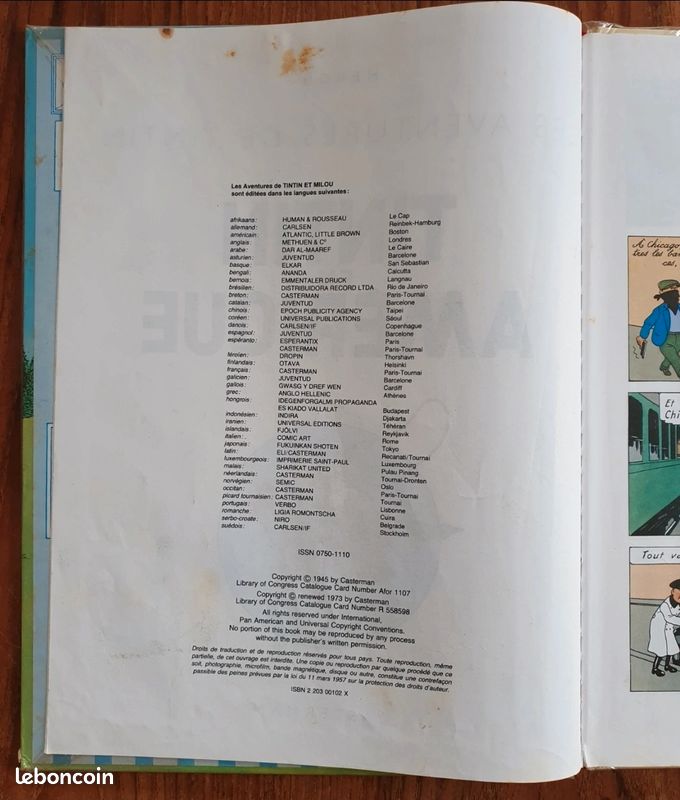 Les aventures de Tintin : Tintin en Amérique 1973 (image 4)