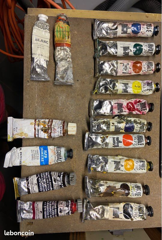 Important Lot de Tubes de Peinture Vintage (Huile & Gouache) – J.M. Paillard, Lefranc Bourgeois, Talens (image 1)