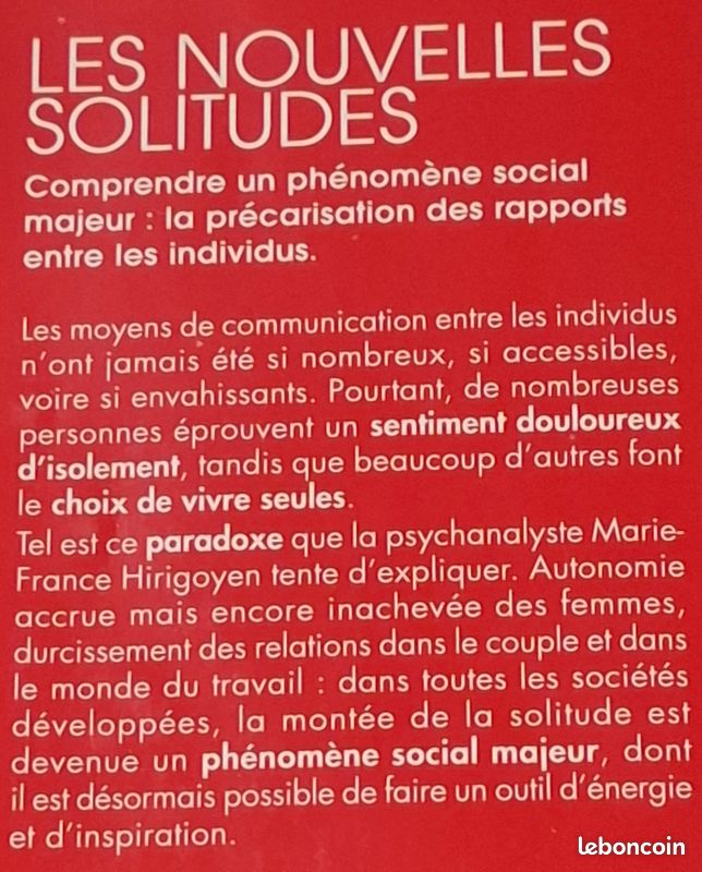 PSY - Les nouvelles solitudes / Marie-France HIRIGOYEN – LH94 (image 6)