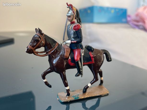 Cavalier Cuirassier 1er Empire, soldat de plomb anciens, CBG