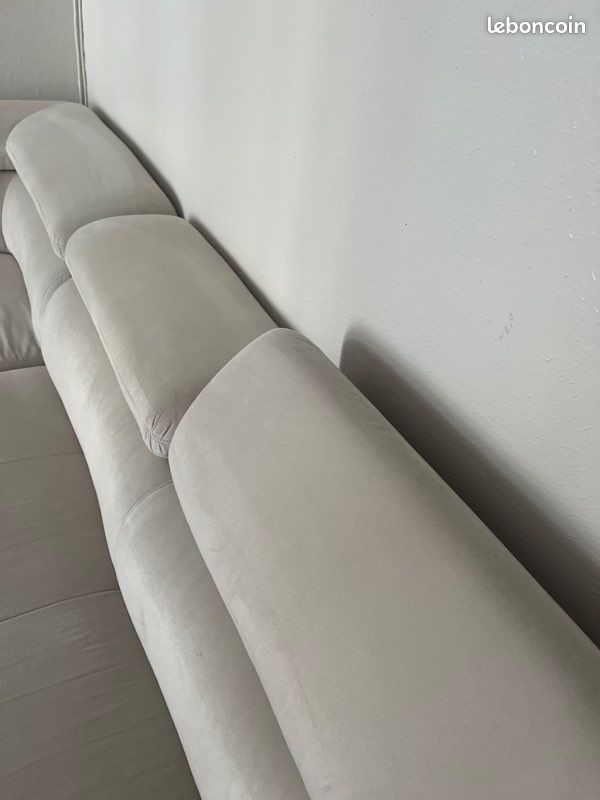 Canapé d’angle beige (image 3)