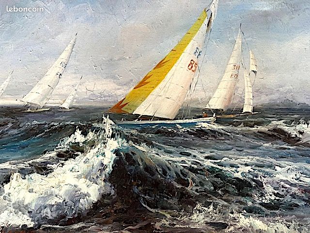 Tableau Sur Toile Bateau Crevettier De Sneads Ferry, NC - Tirage Giclee 8x12