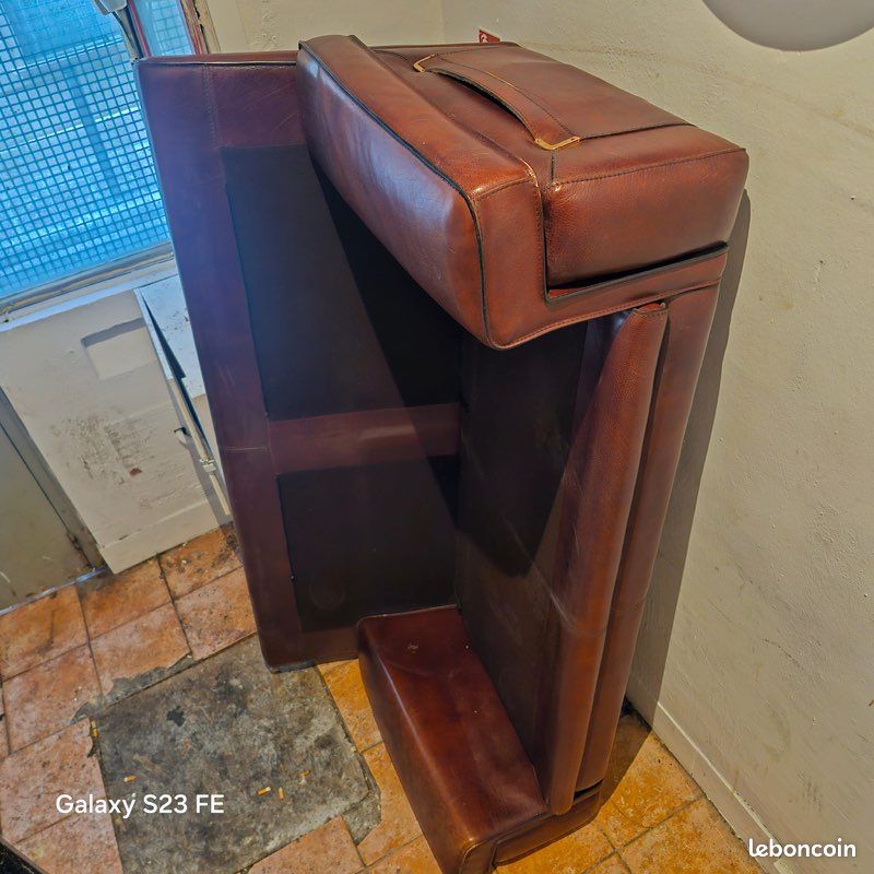 Canapé cuir marron (image 4)