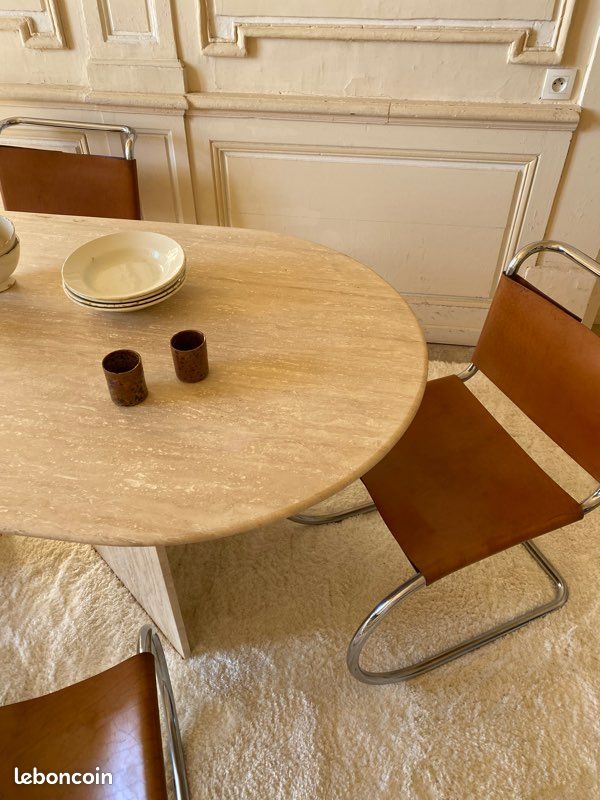 Table a manger travertin (image 4)