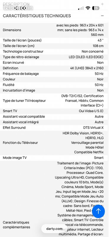 Tv hisense led 4K smart tv (image 5)