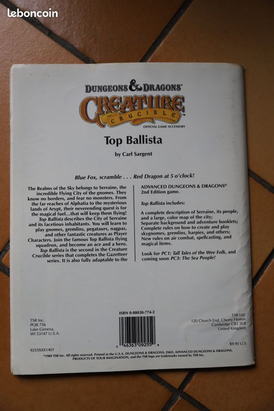 Top Ballista - Dungeons & Dragons - Pc2 - Creature Crucible - 1989 (image 2)