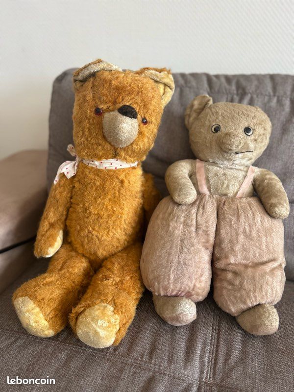 Nounours Ancien Des Années 1960 - Ours En Peluche Vintage - Occasion