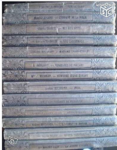 Lot de 63 romans reliure ENGEL, fin XIXè (image 2)