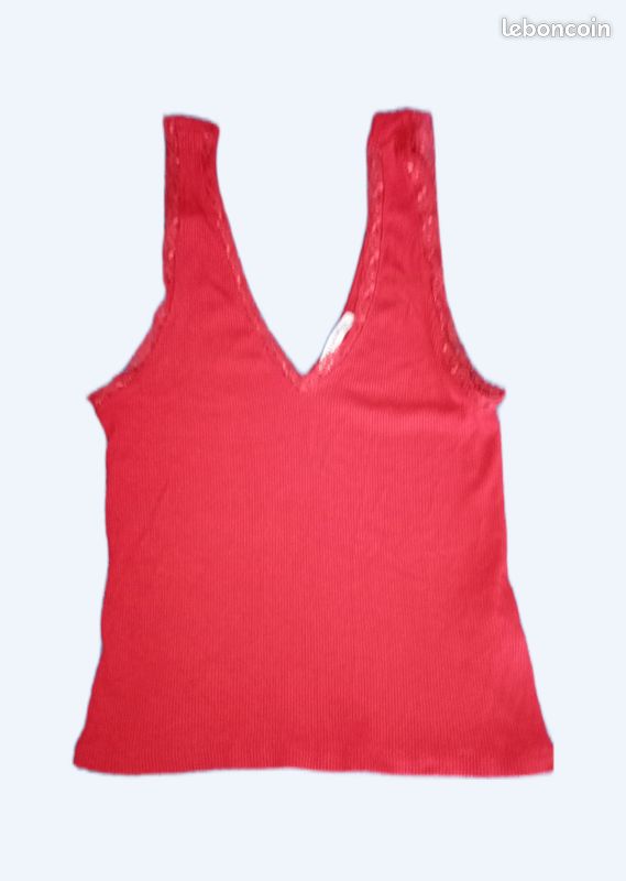Débardeur femme Zara rouge Vêtements