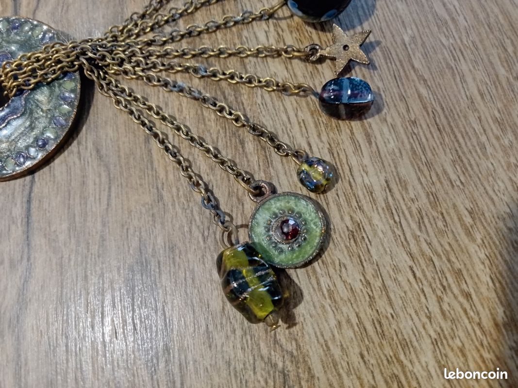 Collier Fantaisie Vintage - Neuf Avec étiquettes - Bijou Sans Marque