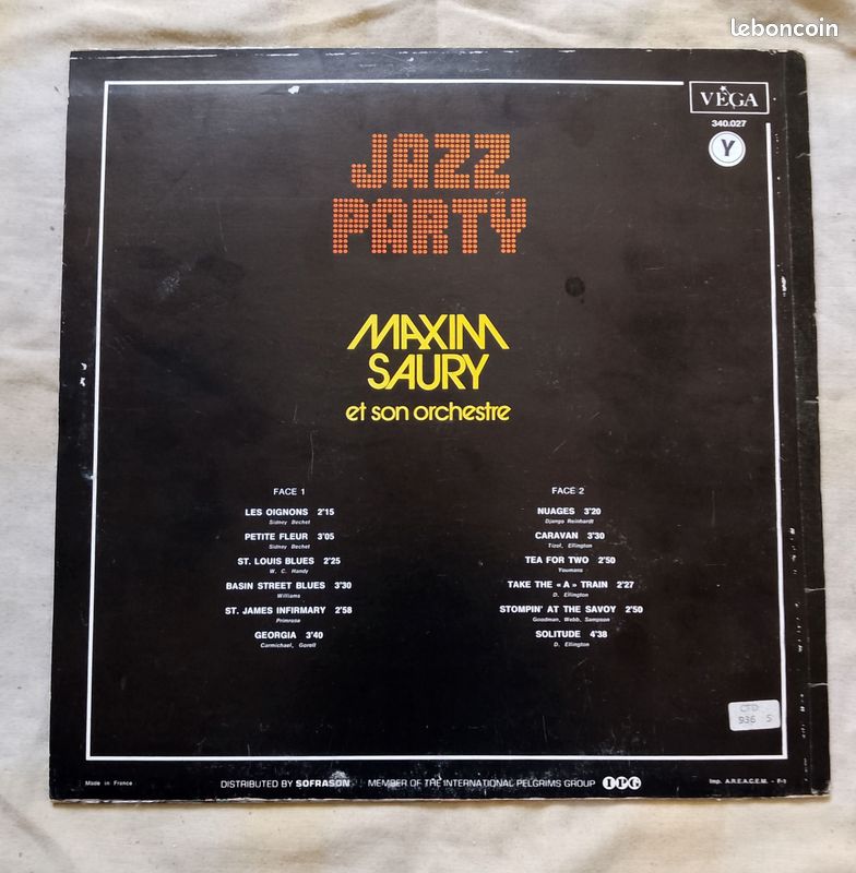 MAXIM SAURY et son orchestre "JAZZ PARTY (image 2)