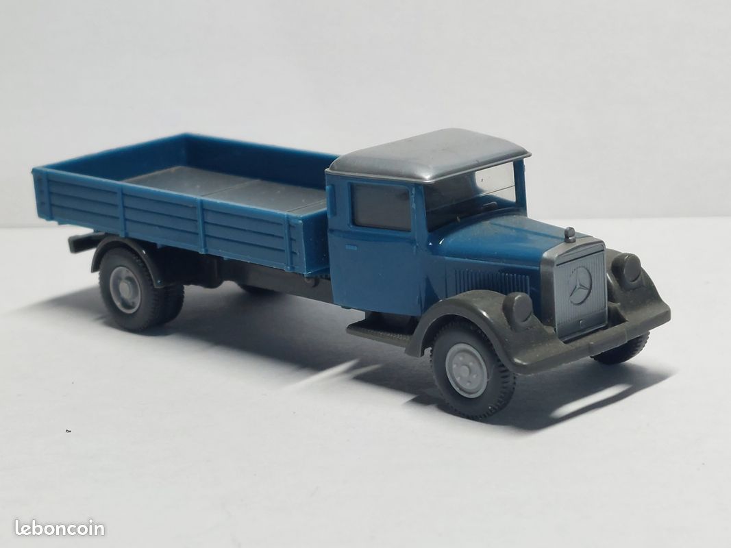 Camion Plateau Miniature 1/87 - Marque Smart Toys - Année 1998 - Métal - Occasion