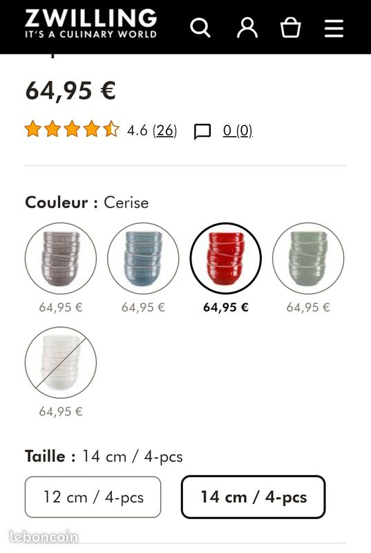 4 bols STAUB en céramique - NEUF (image 3)