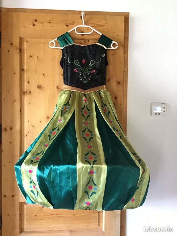 Frozen Robe Couronnement Anna Costumes De Cosplay Du Film Disney La Reine  Des Neiges Anna, Robe