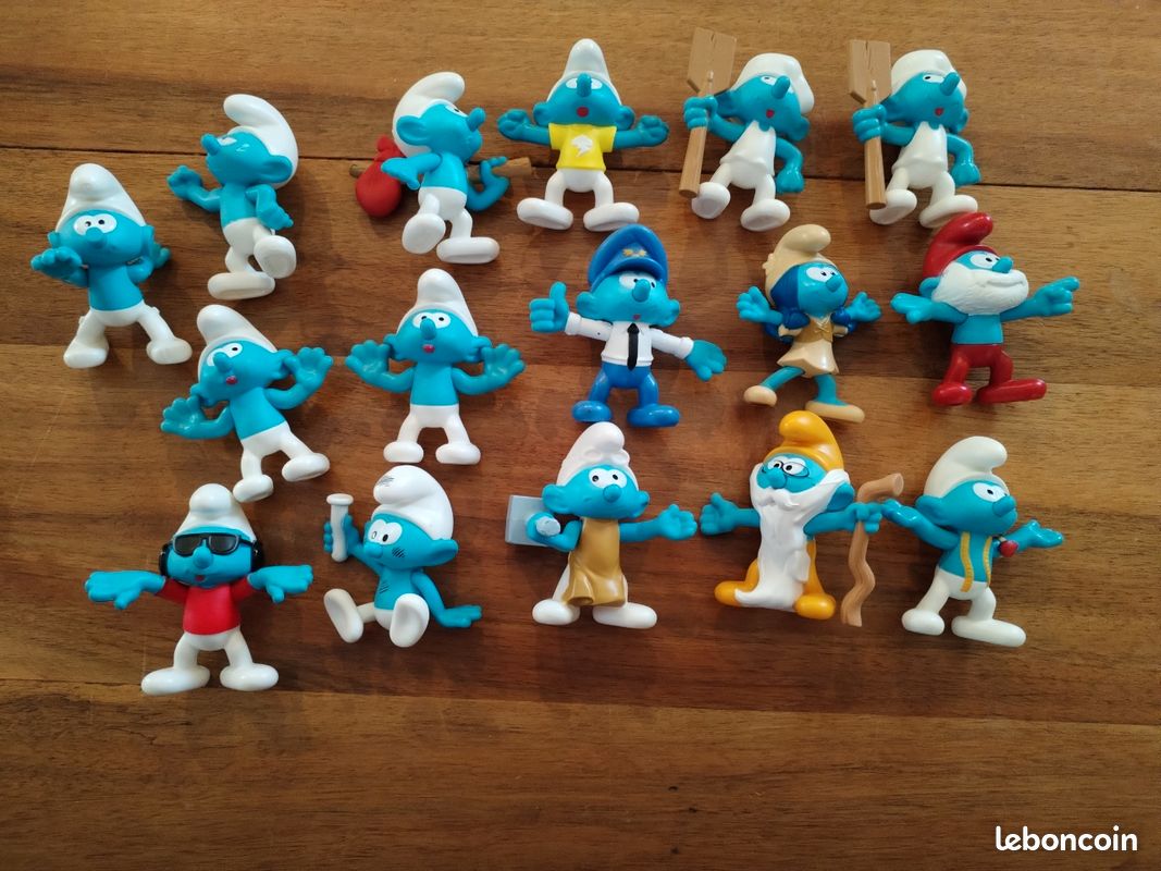 Figurine Schtroumpf Colérique McDonald's 2018 - Collection Smurf - Occasion Bon état