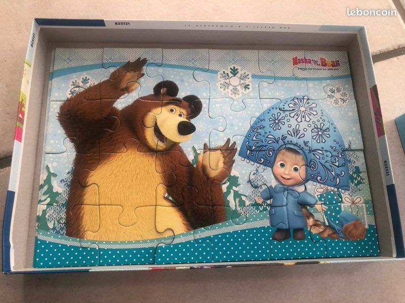 2 puzzles 24 pièces Macha et Mishka (image 7)