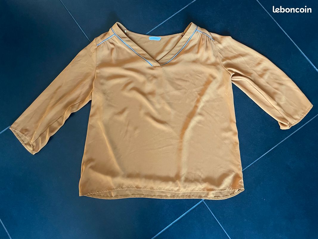 Blouse moutarde Cache cache taille 40 (image 1)