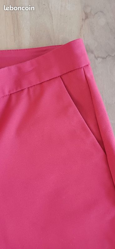 Pantalon femme chino rouge Mango 34 (image 5)