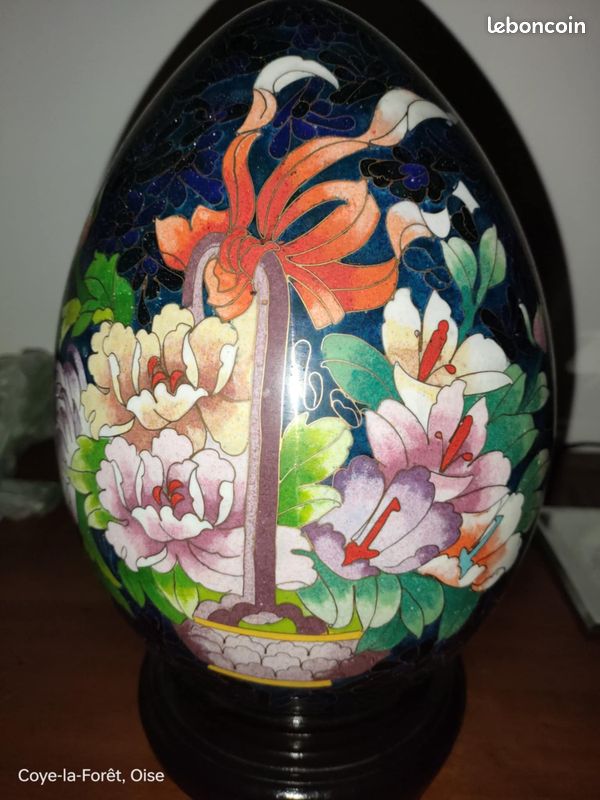 Oeuf en cloisonné Haut 27 cm (image 4)