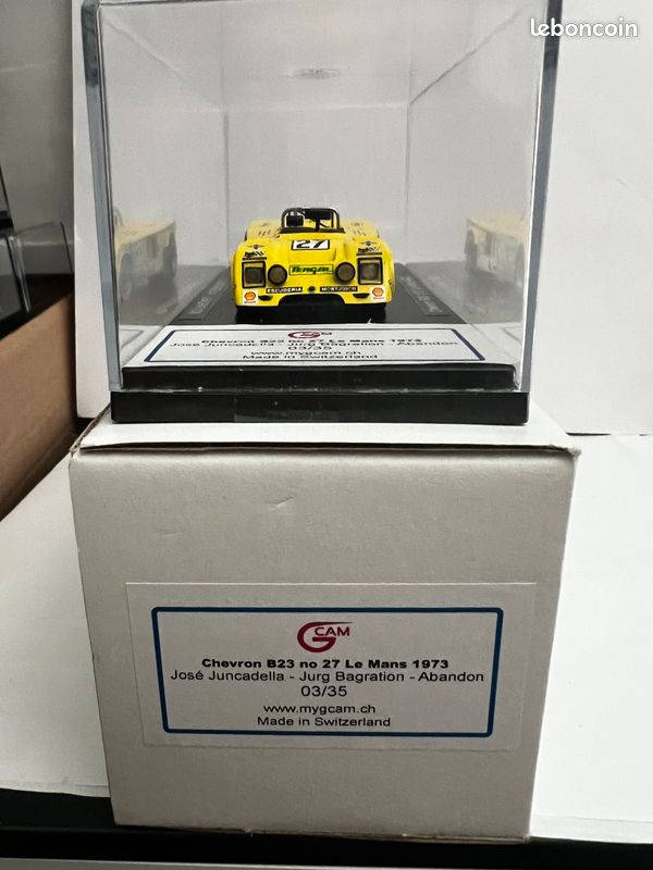 No SPARK Chevron B23 Ford #27 24 Heures du Mans 1973 1/43 GCAM Edition Limitée (image 1)