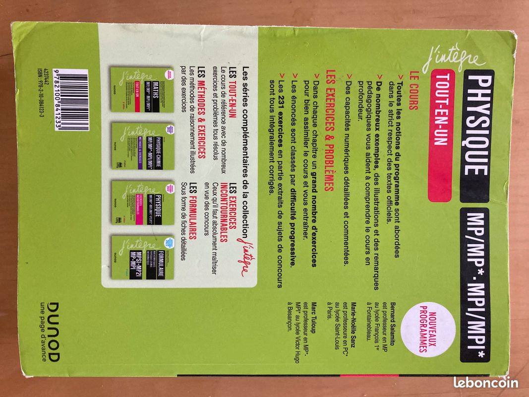 Livre CPGE Physique MP/MP* et MPI/MPI*, Tout en un, Dunod, 5ème édition (image 1)
