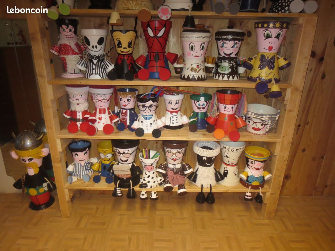 40 pots de fleurs décorés (image 3)