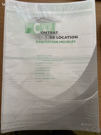 25 exemplaires de contrat de location meublée