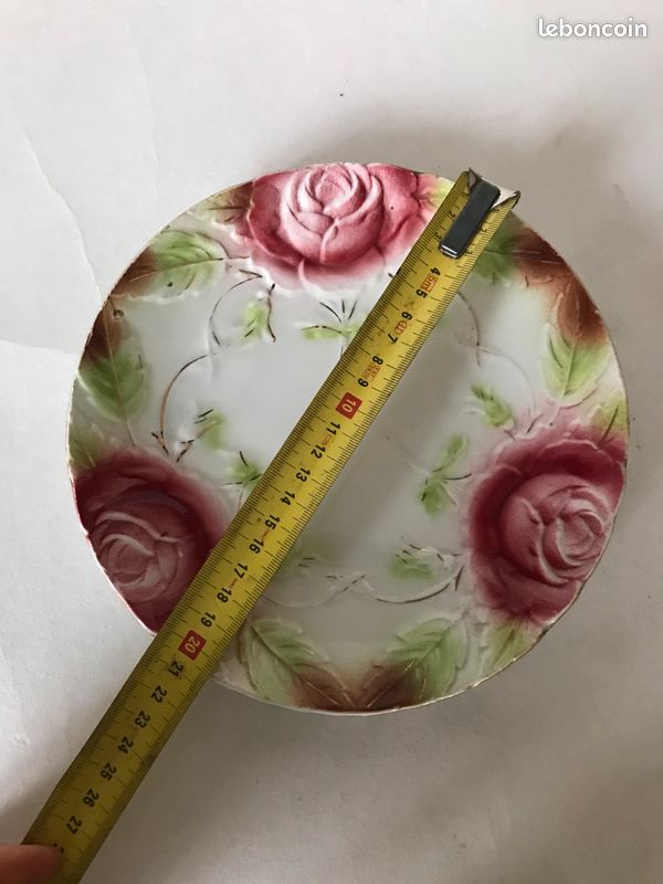 BARBOTINE GRANDE ET Belle Assiette Ancienne Fleurs EUR 185,00 - FR