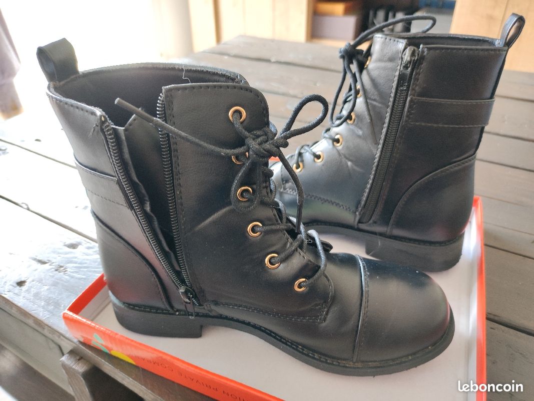 Bottines noires neuves T35 (image 4)