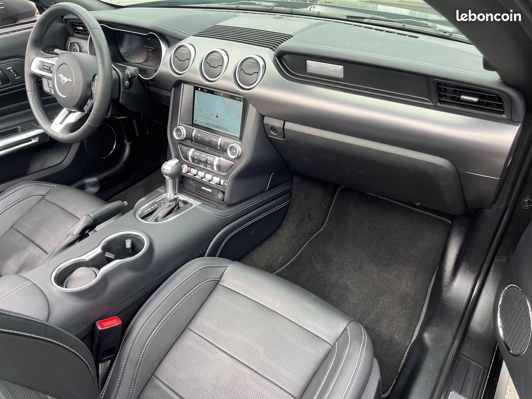 FORD MUSTANG V8 5.0 GT CABRIOLET PHASE 2 GRIS MAGNETIC PACK PREMIUM SUSPENSION MAGNERIDE 6002 kms * DISPO ET VISIBLE SUR NOTRE PARC * 55900EUR (image 3)