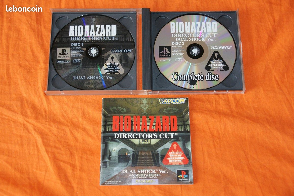 Jeu PS1 BIOHAZARD DIRECTOR'S CUT Dual Shock Version - NTSC-J Japon - Très Bon état
