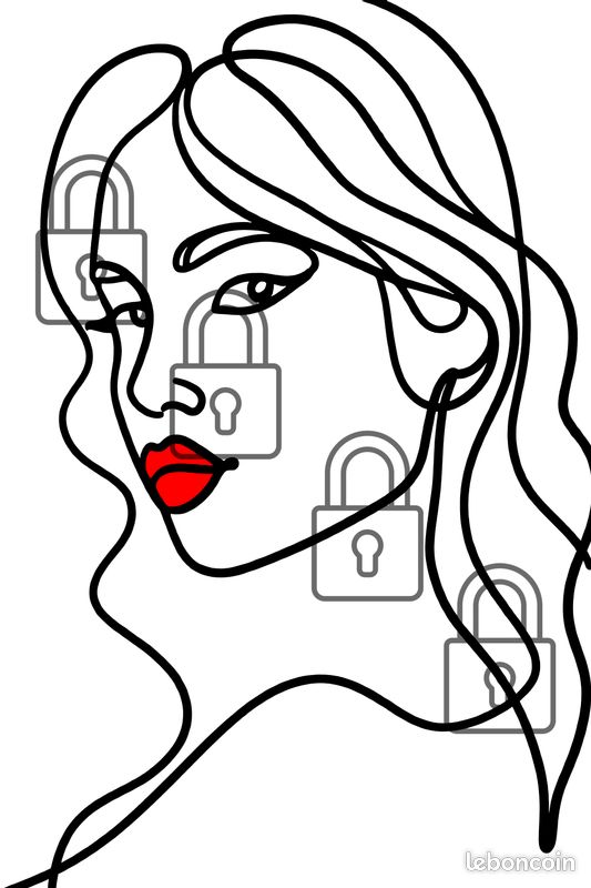 Tableau - FEMME FIL NOIR - 04 (image 2)