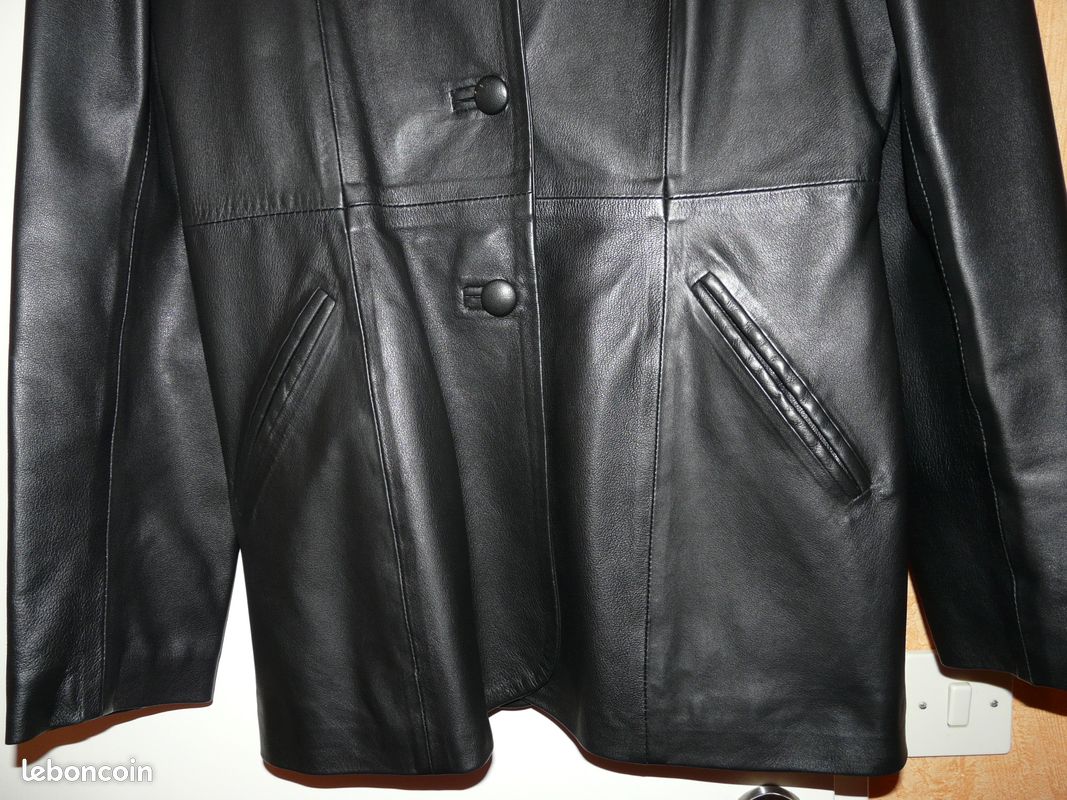 VESTE EN CUIRE VERITABLE « Au RENARD » (image 2)