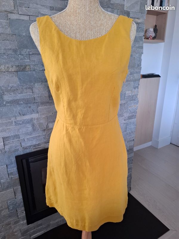 Caroll Robe été féminine en lin Taille 38 (image 3)