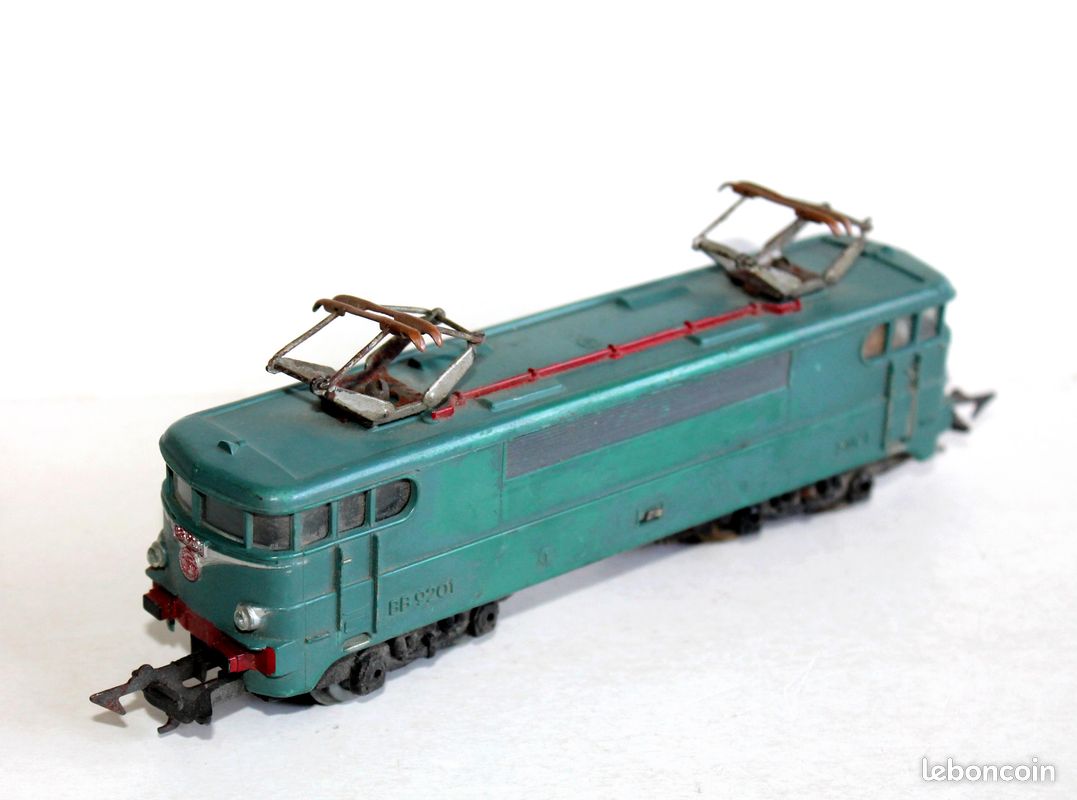 Locomotive Jouef SNCF BB 9201 Verte Ho 1/87 Vintage, Pour Pièces