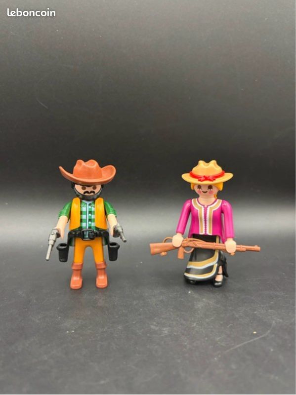 Playmobil couple cow-boy farwest (image 1)