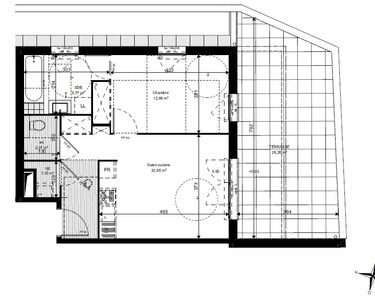 Appartement 256 000 € - 45 m²
