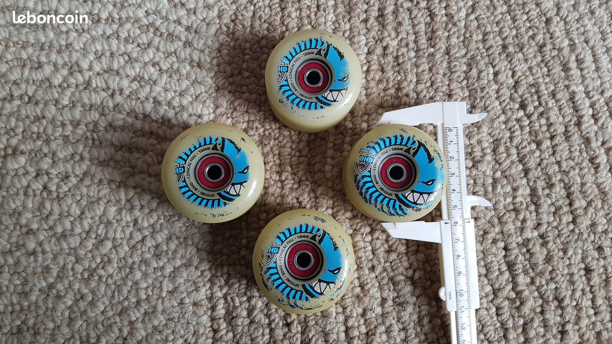 Roues De Skate Spitfire Classics 54 Mm - Roulements En Bronze Satori
