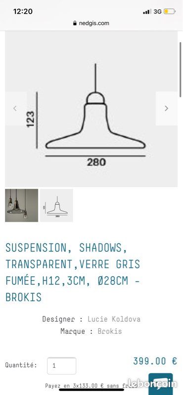 4 Suspensions Brokis Shadow Flos Voltex (image 4)
