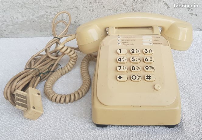 Téléphone Socotel S63 PTT – Relooké Vintage – Bakélite à Cadran – Années 1960 (Occasion)