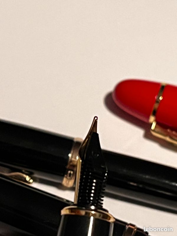 JINHAO Century Tofu 100 Stylo plume 18 carats en résine dorée (Ciel bleu, plume moyenne