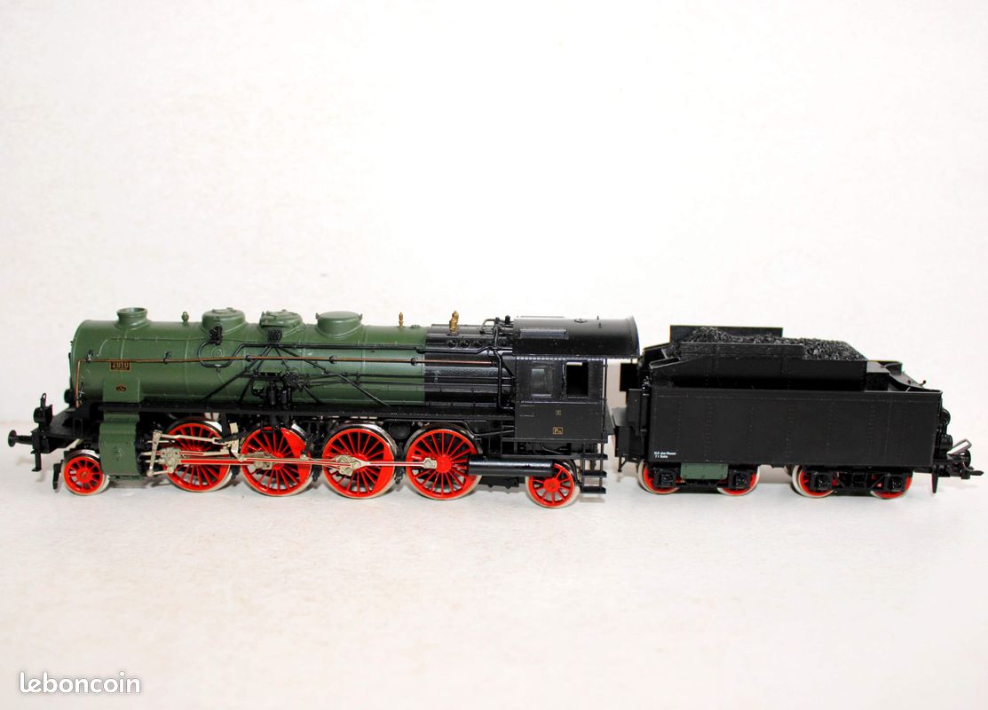Fleischmann H0 4800 Locomotive à Vapeur 2412 KPEV – Occasion Fonctionnelle Avec éclairage