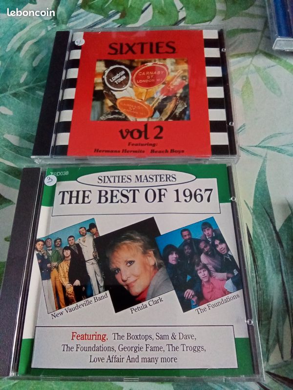 CD X2 "Sixties Masters et Sixties vol 2", état neuf(1erAR) (image 1)