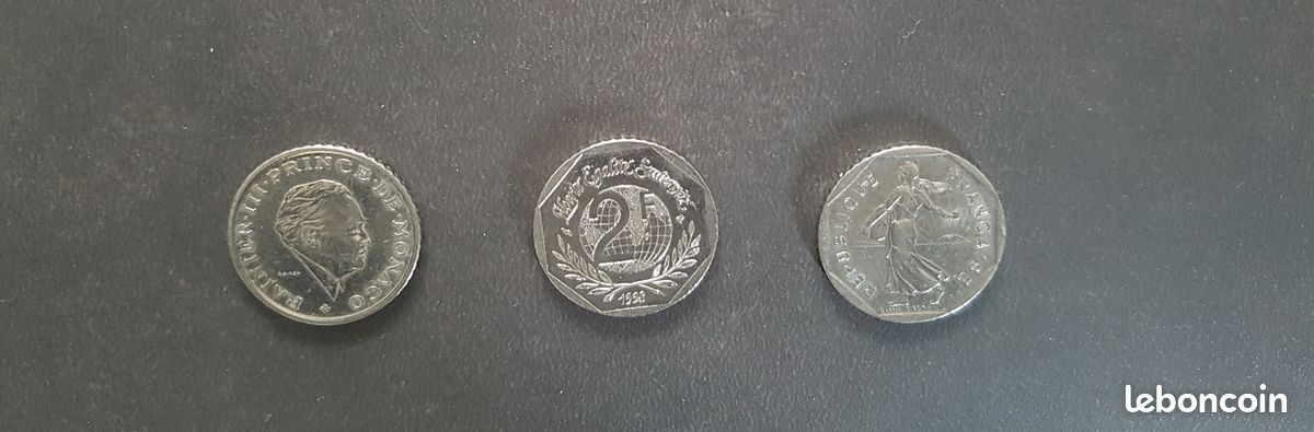 2 Francs 1981 1982 (Rainier) 1998 – Réf 147 (image 1)