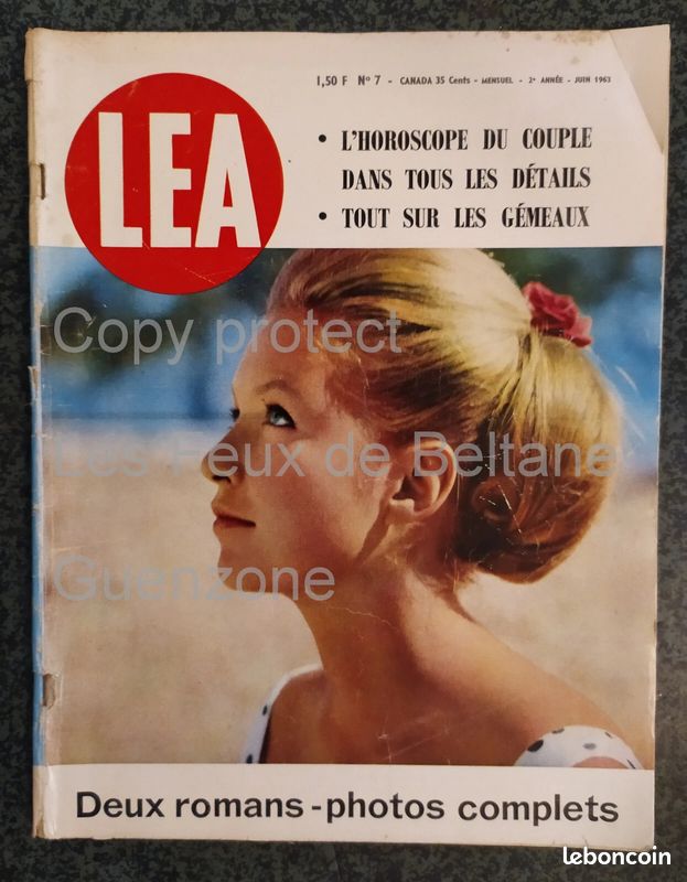 Magazine LEA N° 7 1963 Canada roman photo horoscope couple (image 1)