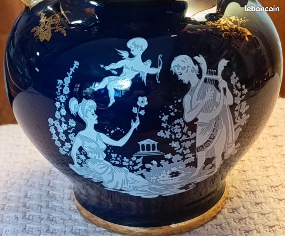Bouteille bonbonne bouchon porcelaine 4.6 litres déco campagne