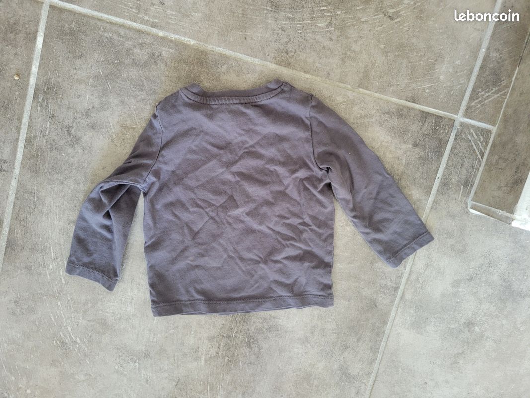T-Shirt In Extenso (12mois / 74cm) (image 3)