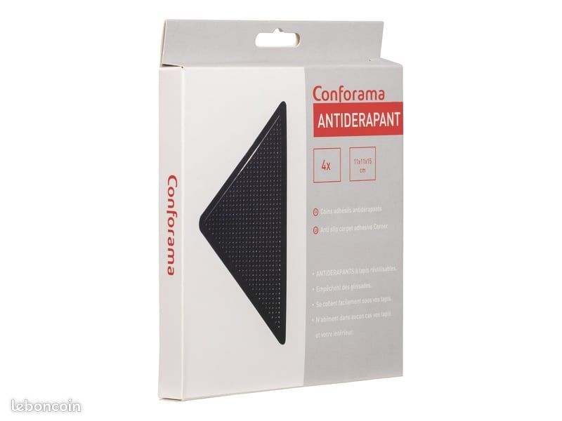 Tapis antidérapant Conforama 11x11 cm forme triangle (image 1)