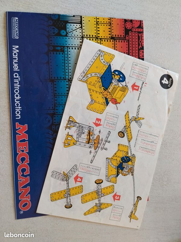 Notice De Construction Meccano De 1938 – Engin De Chantier, Vintage France